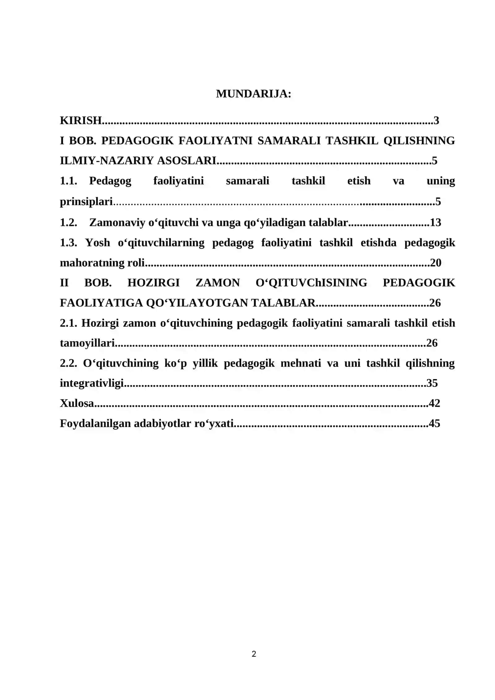 "O‘QITUVCHIGA QO‘YILADIGAN ZAMONAVIY TALABLAR" 2