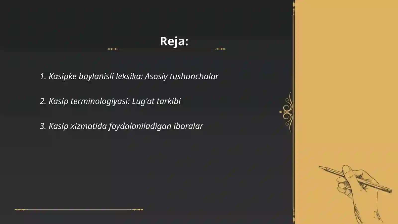Kasipke baylanisli leksika 2