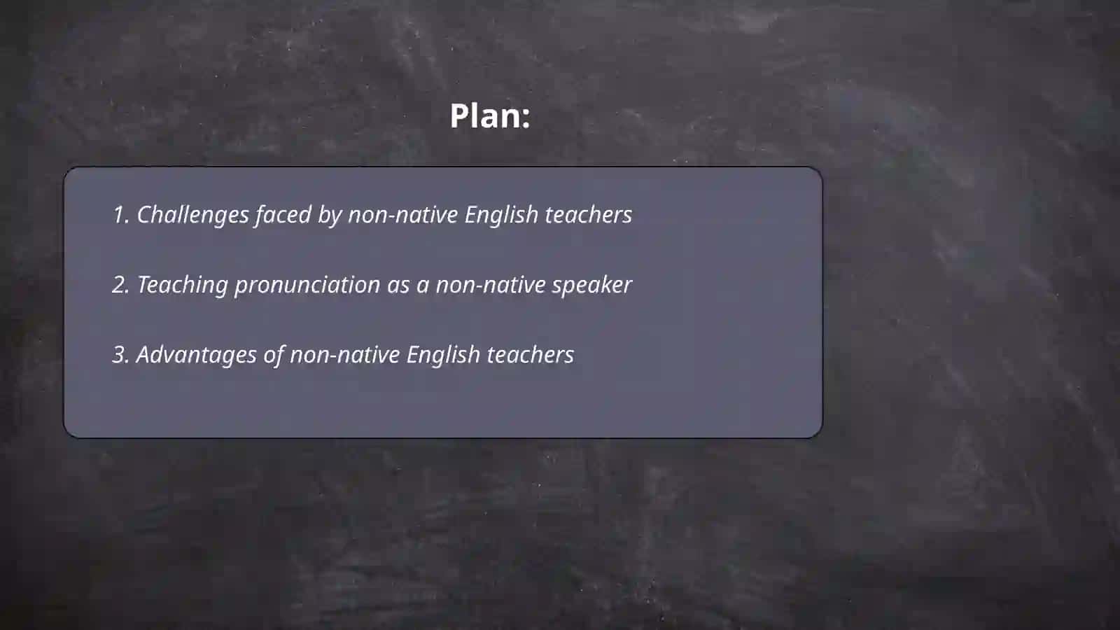 When the teacher is not a native speaker 2