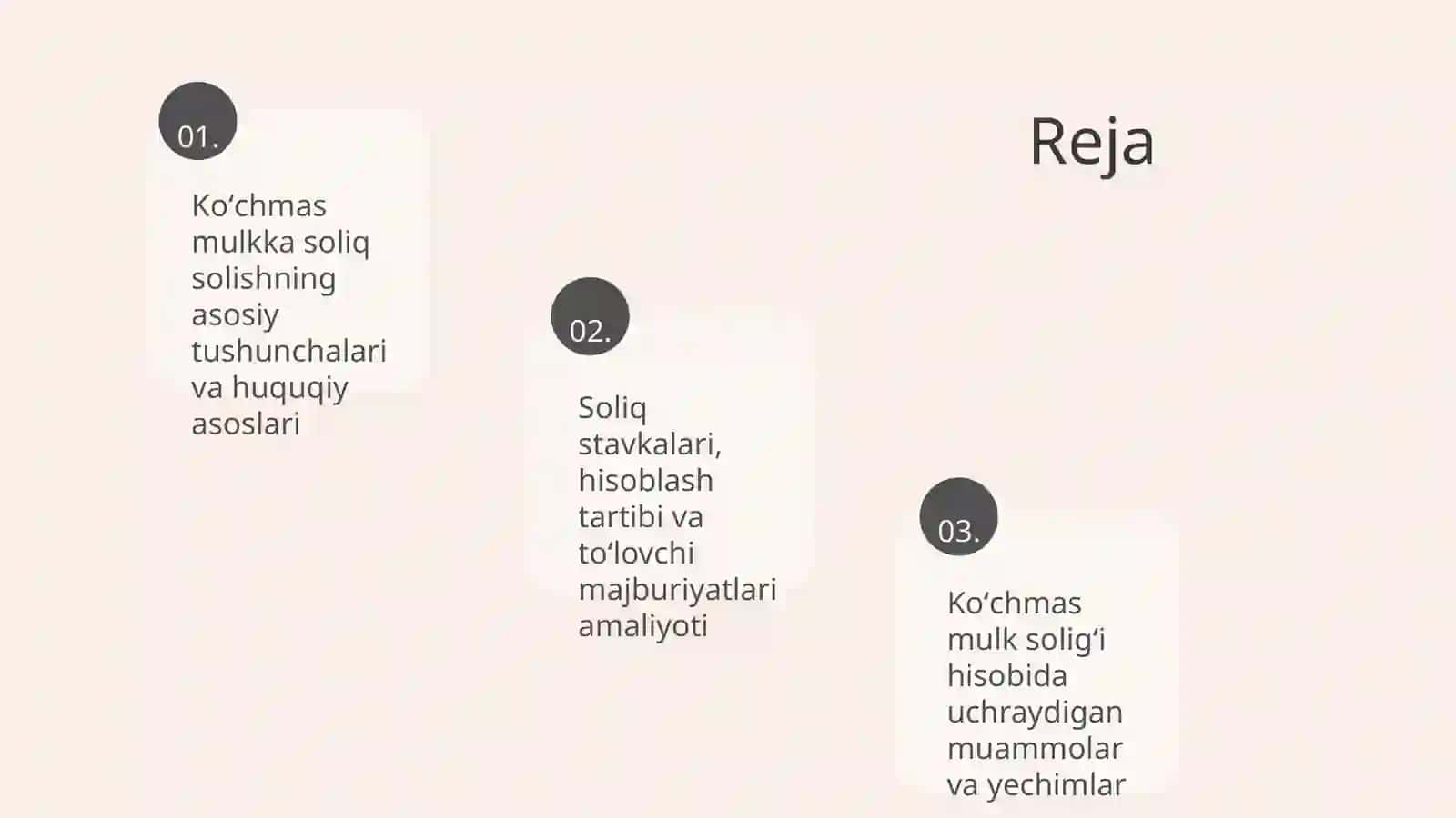 Koʻchmas mulk ob'ektlariga soliq solish tizimi 2