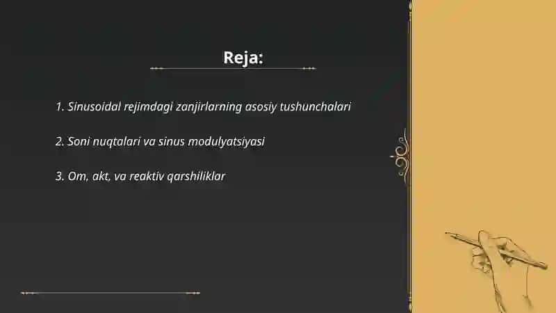 Sinusoidal rejimdagi elektr zanjirla 2