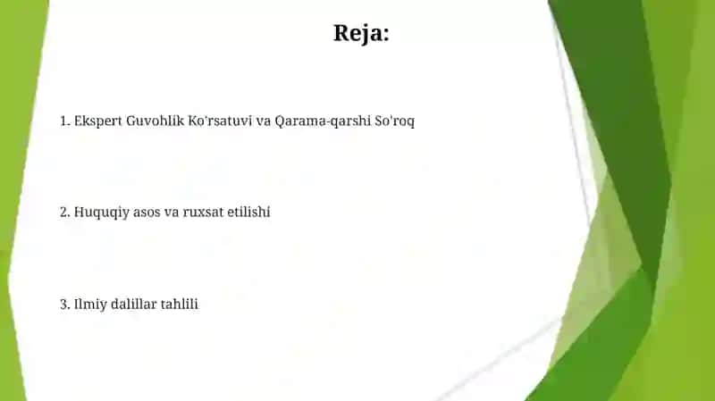 Ekspert xulosalari shakllantirish asoslari 2