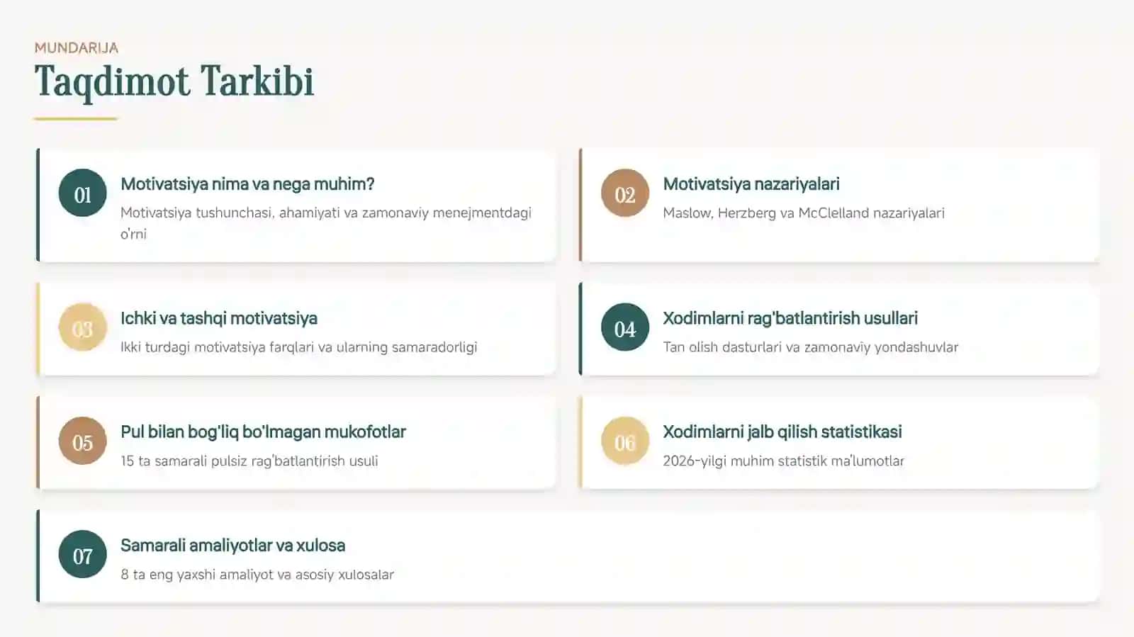 Menejmentda Motivatsiya va Xodimlarni Rag'batlantirish 2