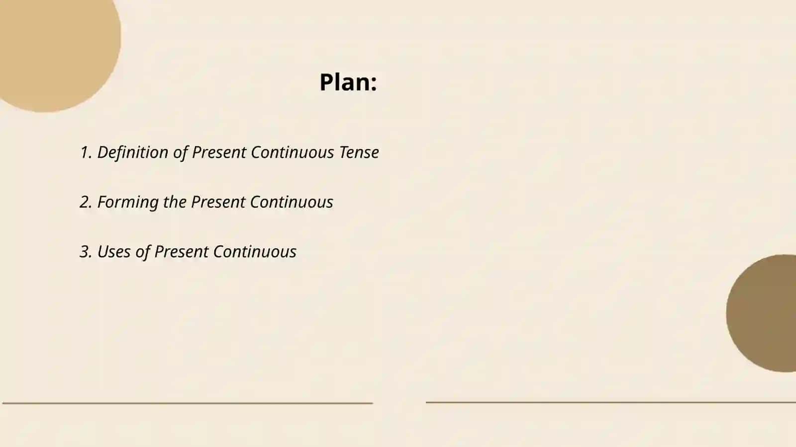 Present continuous 2