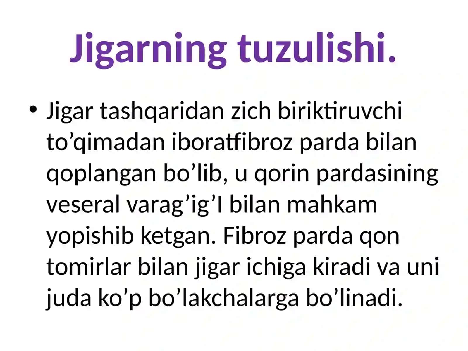 Jigargistologiyasi 2