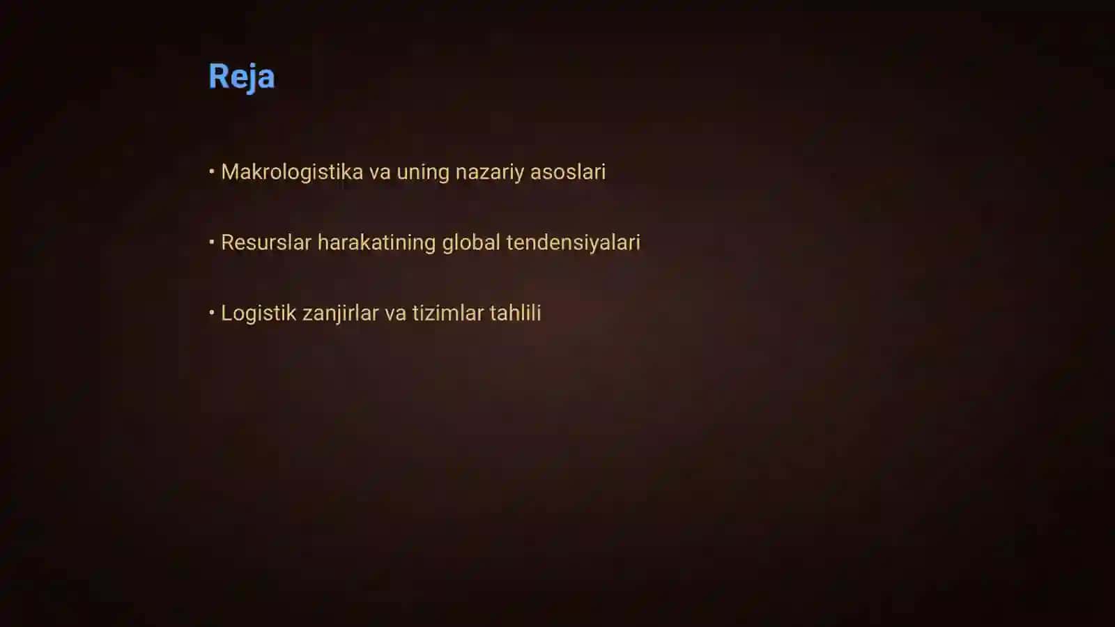 Resurslar Harakatining Makrologistik Asoslari 2