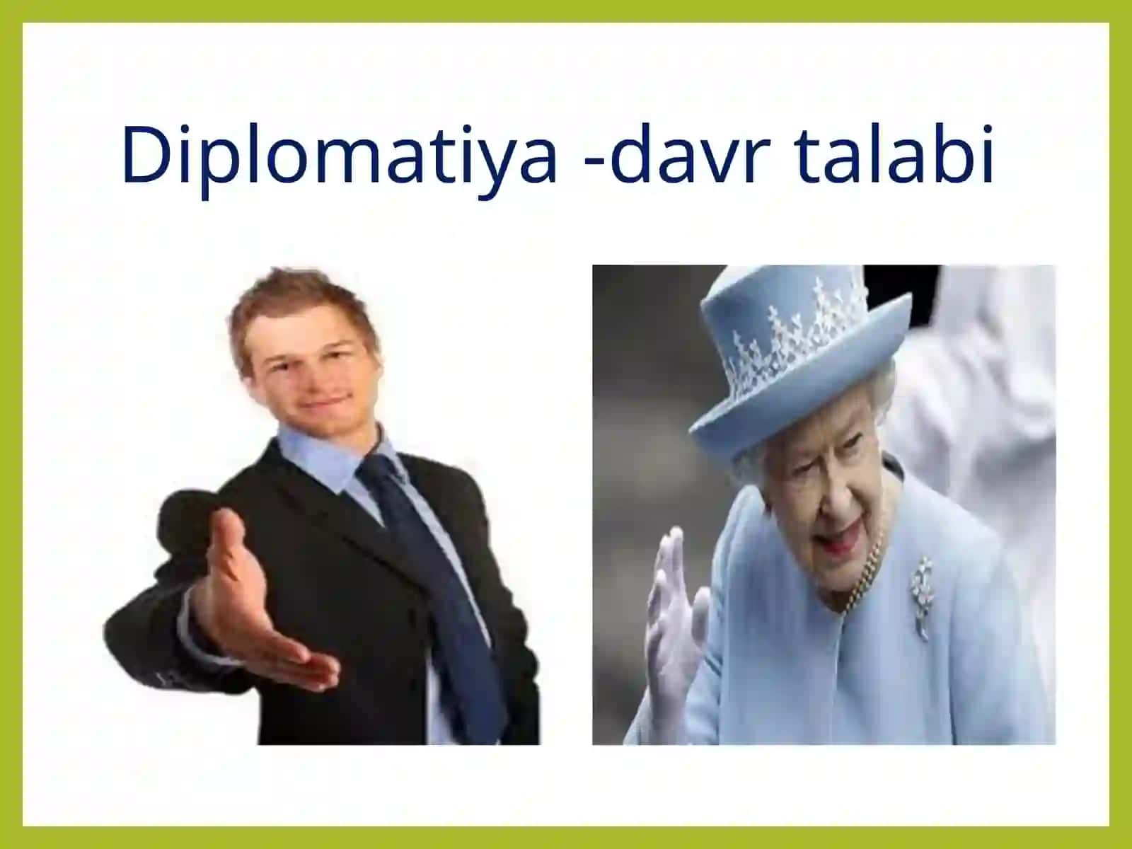 Diplomatik va xalqaro yozishmalar 2
