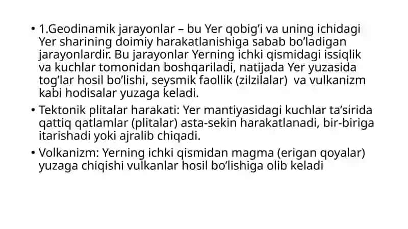 Geologiya va Mineralogiya 2