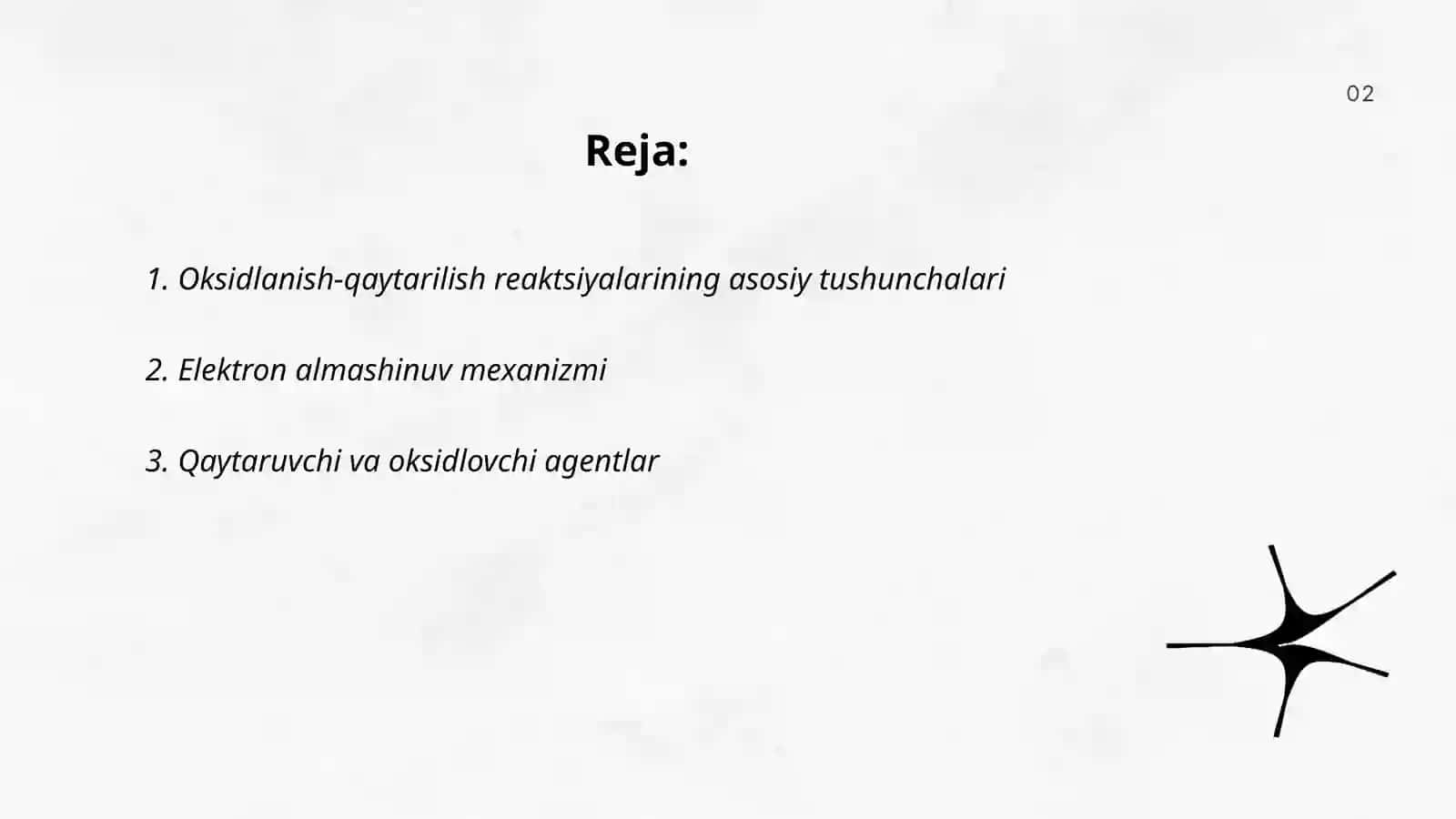 Oksidlanish-qaytarilish reaksiyalari 2