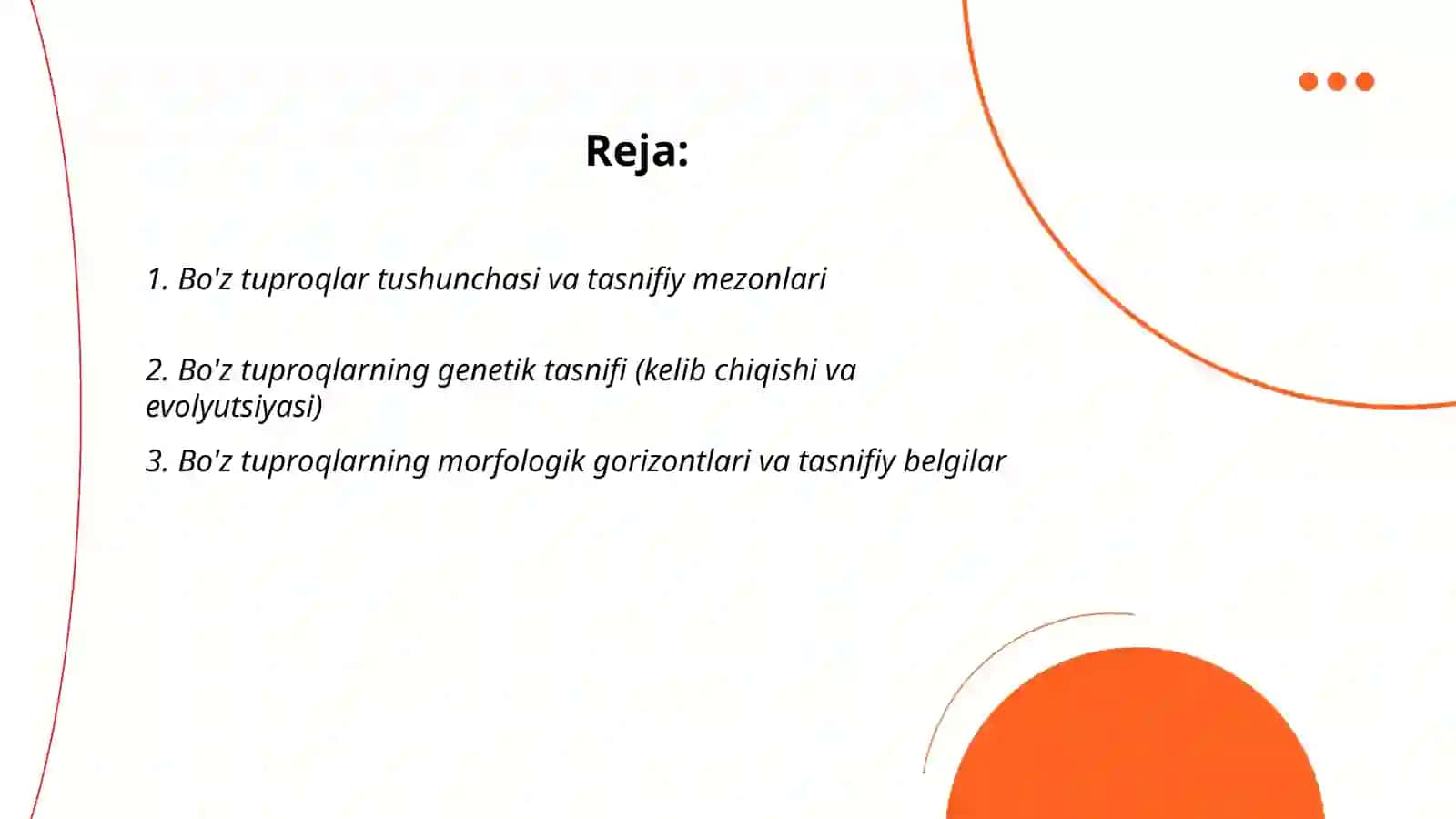 Bo'z tuproqlar tasnifi 2
