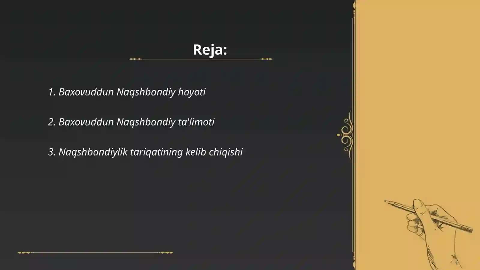 Baxovuddun Naqshbandiy, Naqshbandiylik tariqati 2