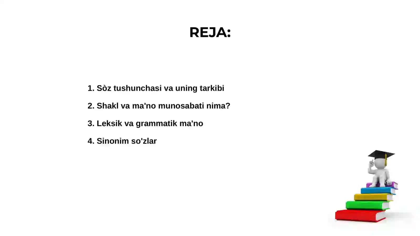 Sòzlarining shakl va ma'no munosabatiga kòra turlari 2