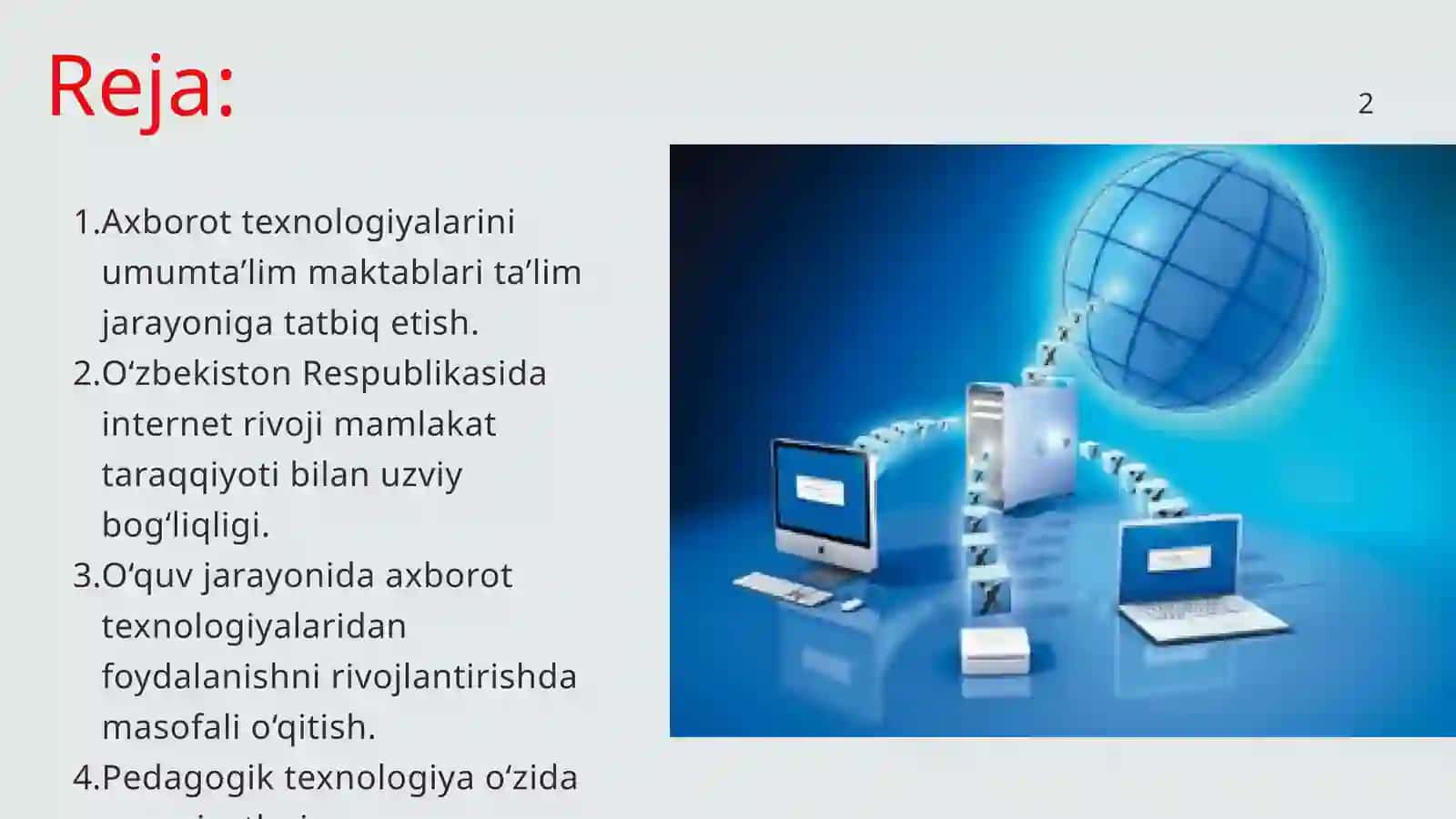 Ta'lim jarayonini tashkil etishda internet xizmatlaridan foydalanish 2