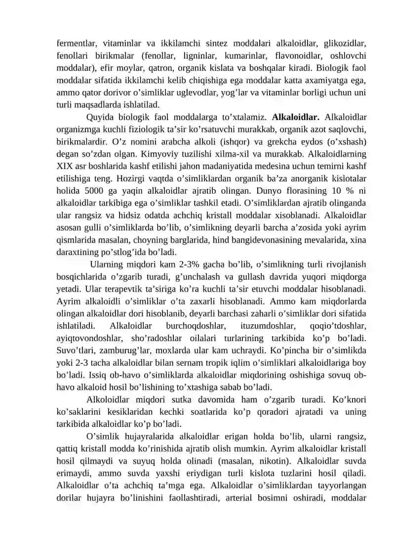 Dorivorni kimyoviy tarkibi 2
