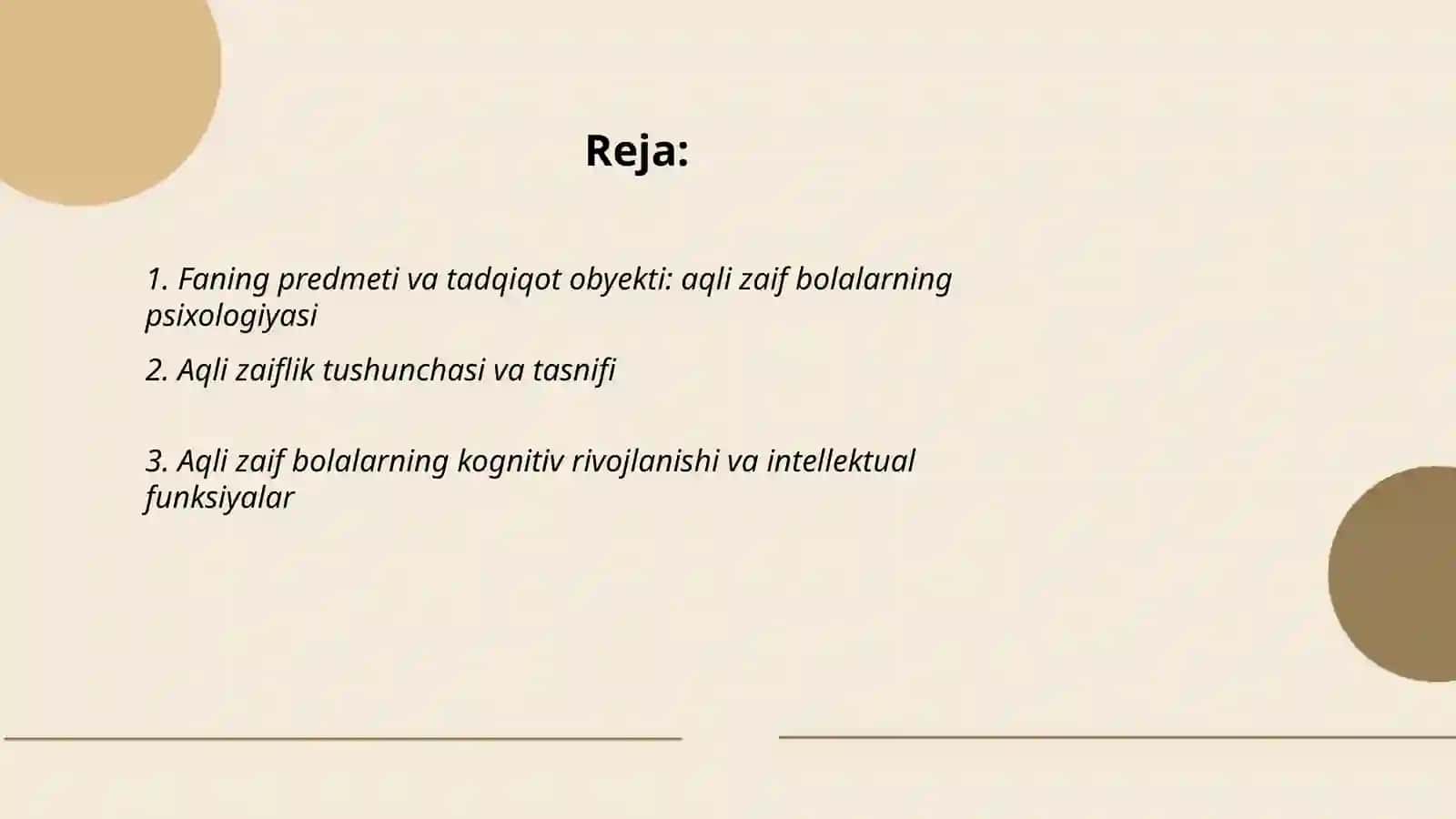 Aqli zaif bolalar psixologiyasi 2