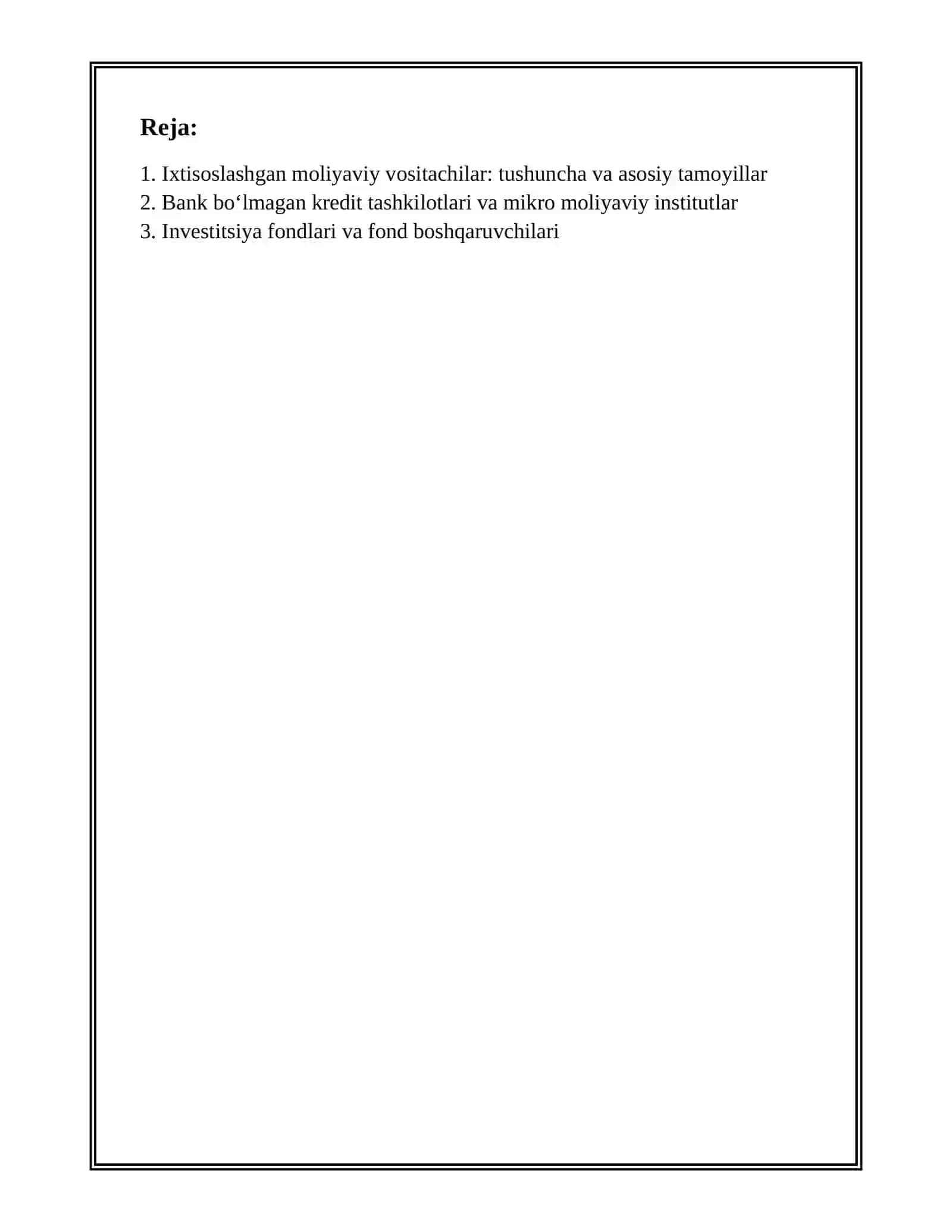 IXTISOSLASHGAN MOLIYAVIY VOSITACHILAR 2