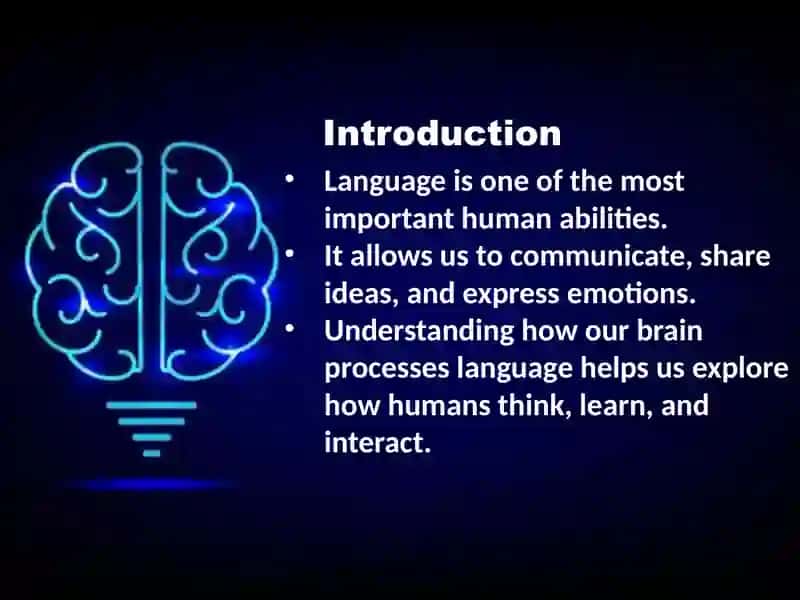 Psychological slide about Hemispheric Specialization and Brain Mechanisms of Language 2