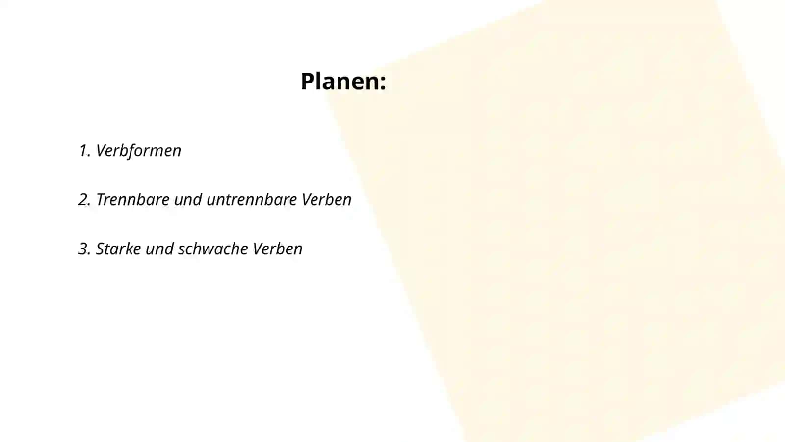 Verben 2