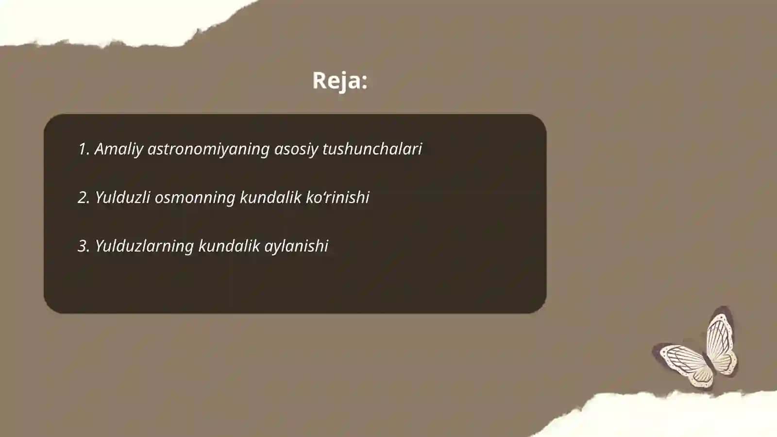 Amaliy astronomiya asoslari 2
