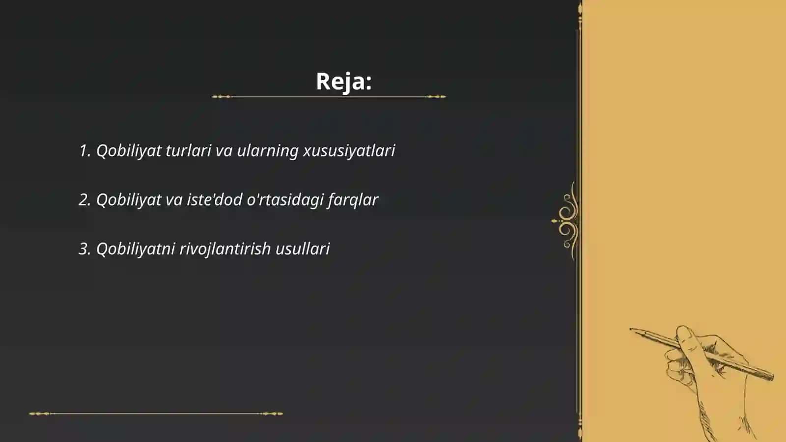 Qobiliyat va uning rivojlanishi 2