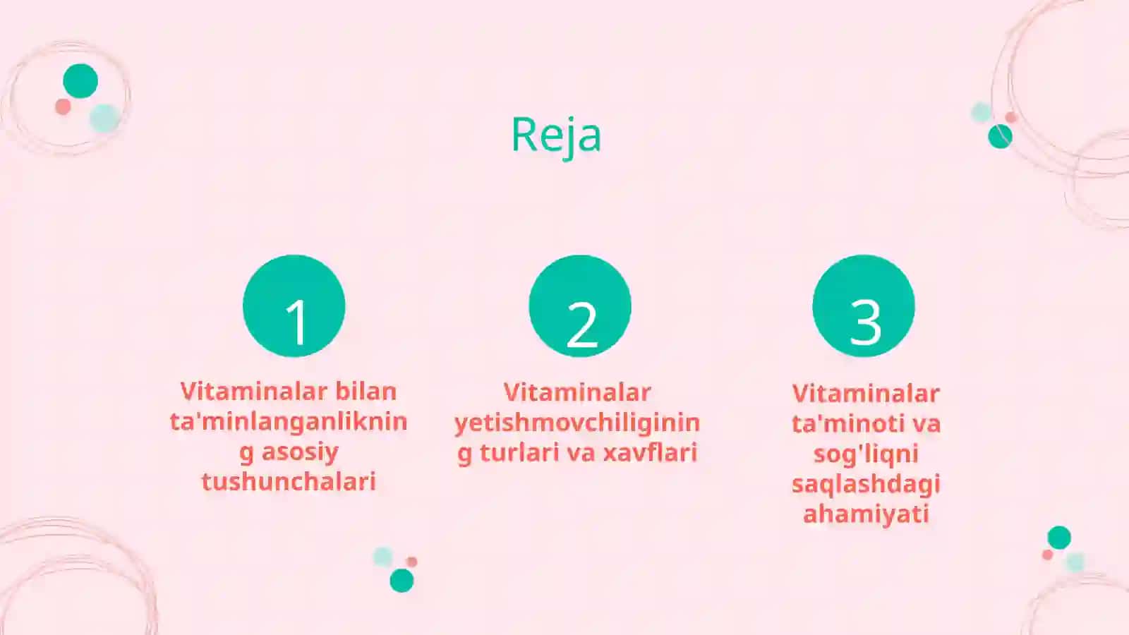 Organizmning vitaminlar bilan ta’minlanganligini o‘rganish va baholash 2