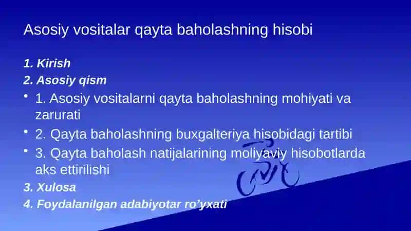Buxgalteriyadan mustaqil ish prezintatsiya 2