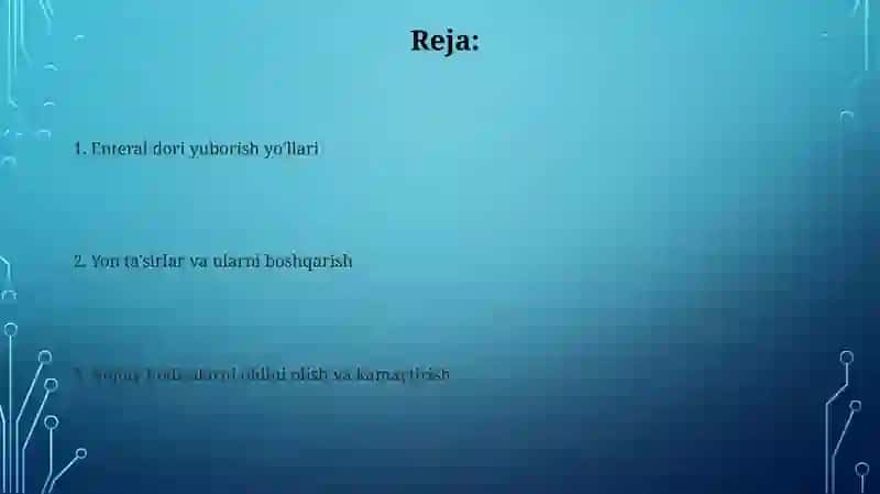 Enteral dorilar yuborish 2