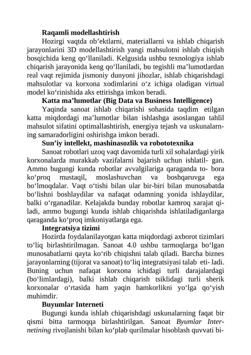 Sanoat 4.0 komponentlari 2