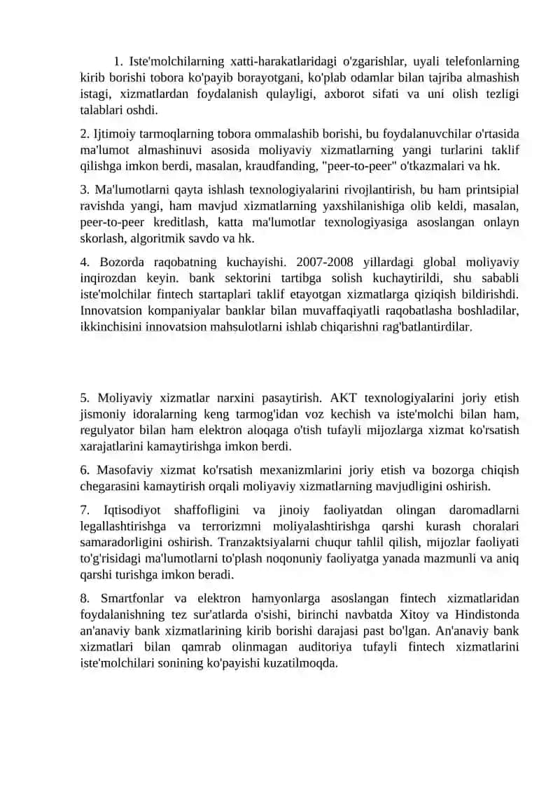 Zamonaviy moliyaviy texnologiyalar 2