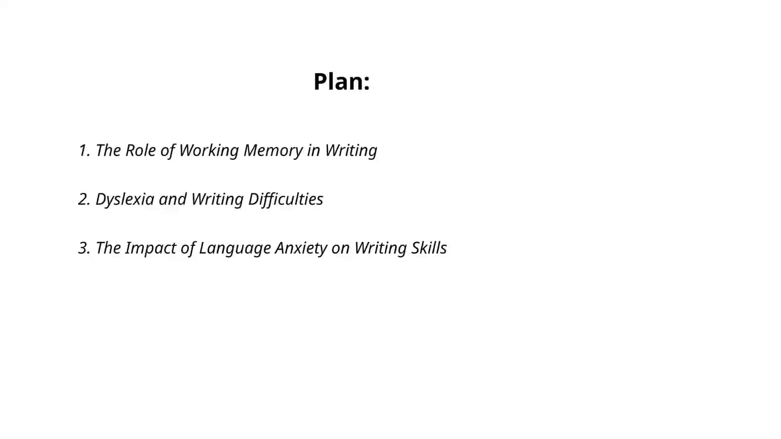 Linguistic and psychological problems of writing 2