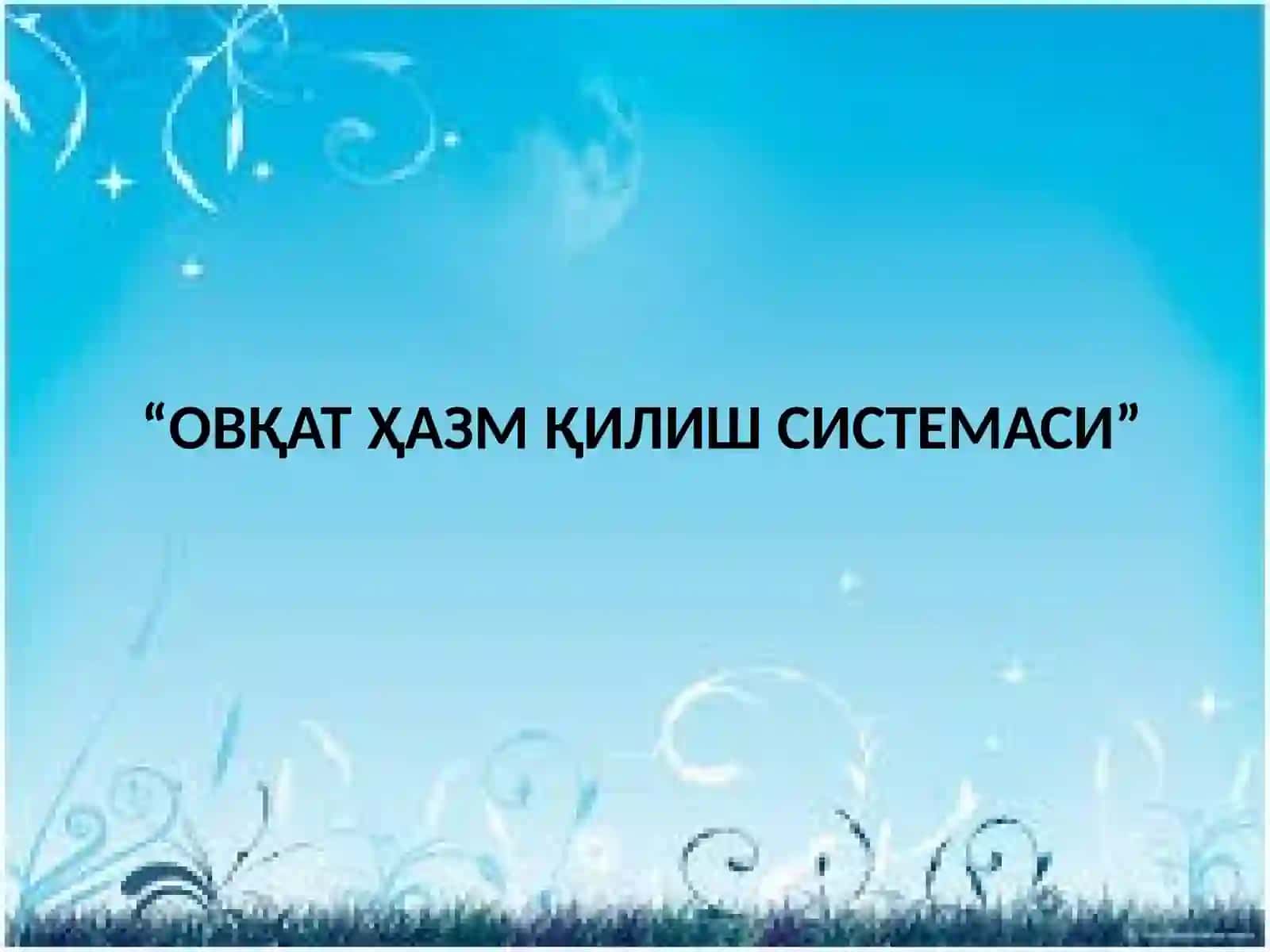 ОВҚАТ ҲАЗМ ҚИЛИШ СИСТЕМАСИ 2