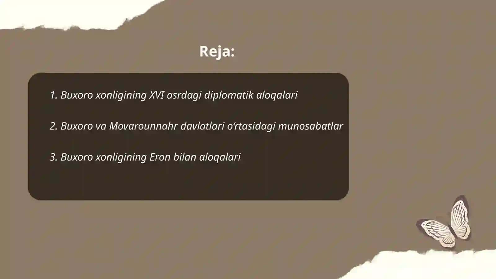 Buxoro xonligining diplomatik aloqalari 2