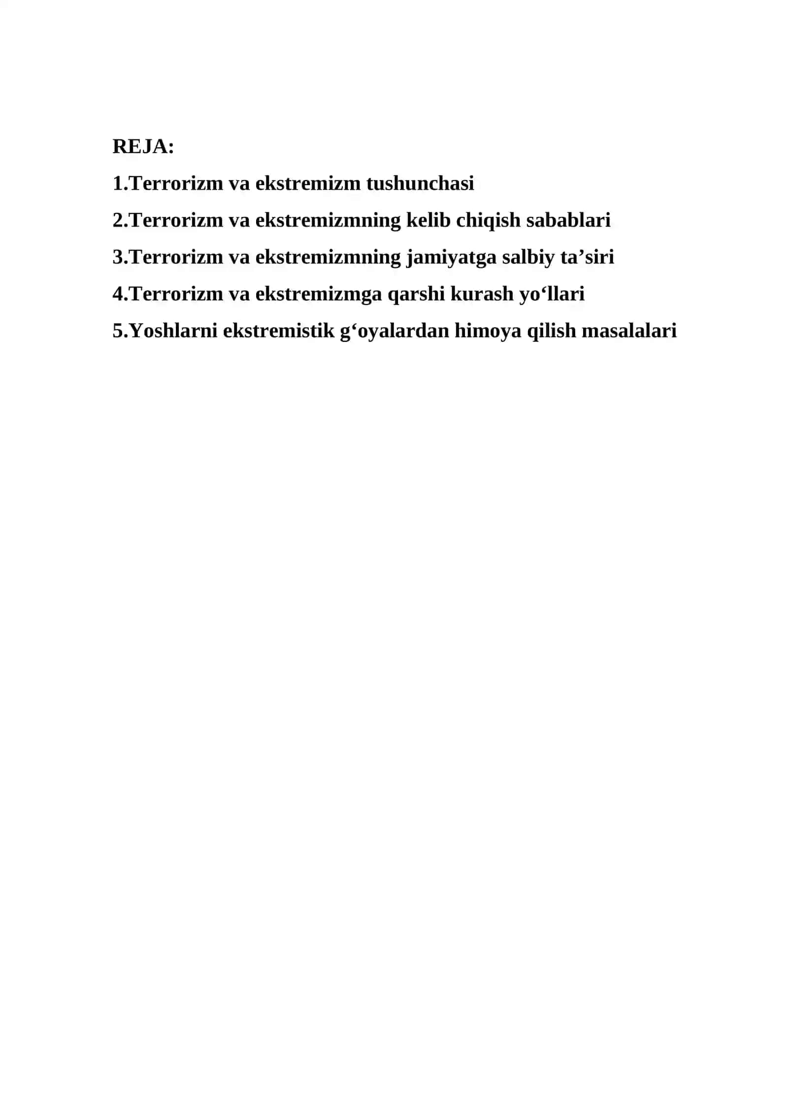 Terrorizm va ekstremizm 2