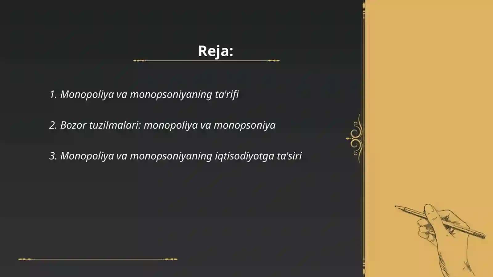 Monopoliya va Monopsoniya 2