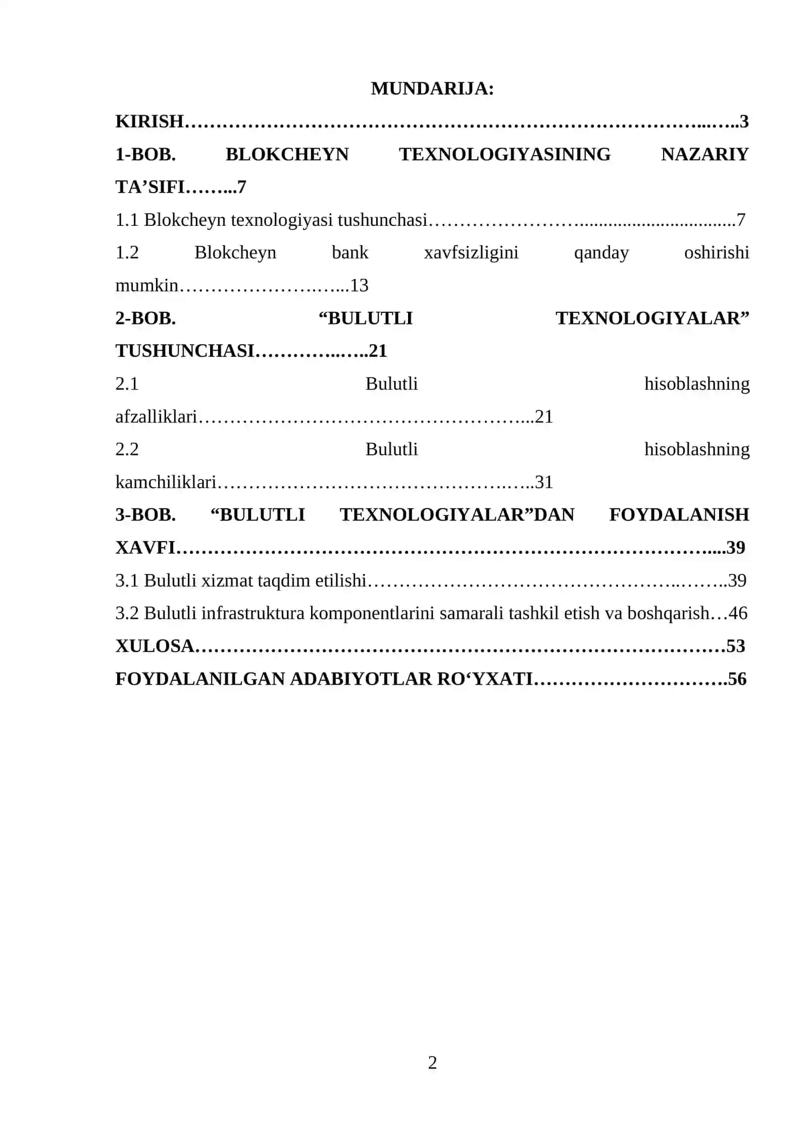 Blokcheyn texnologiyasi 2