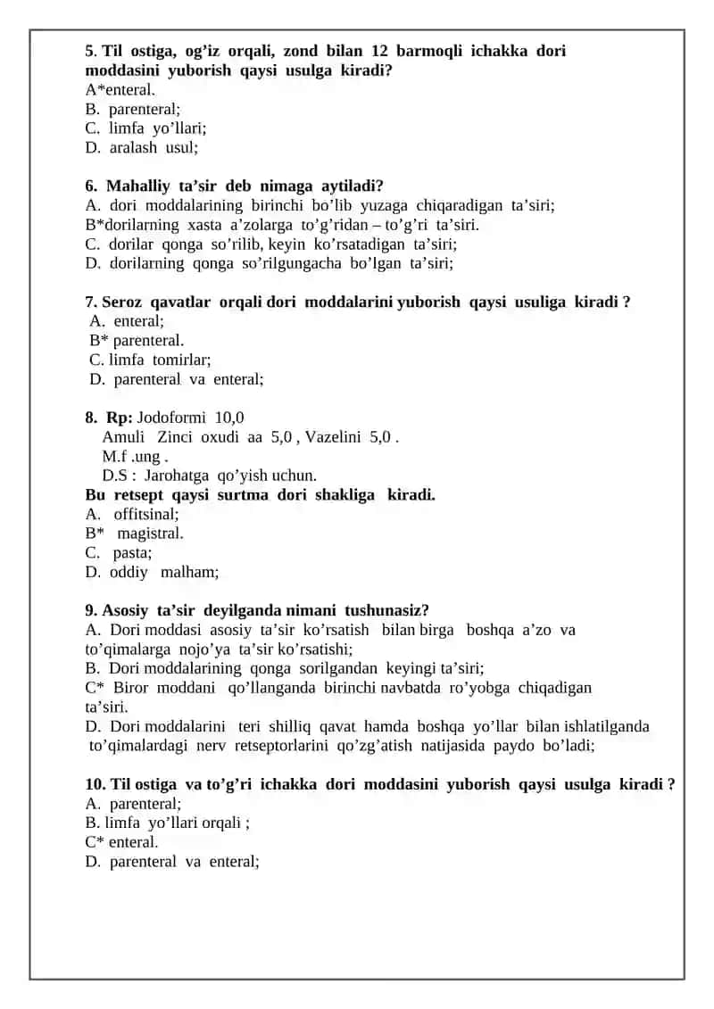 Farmakologiya faniga kirish 2