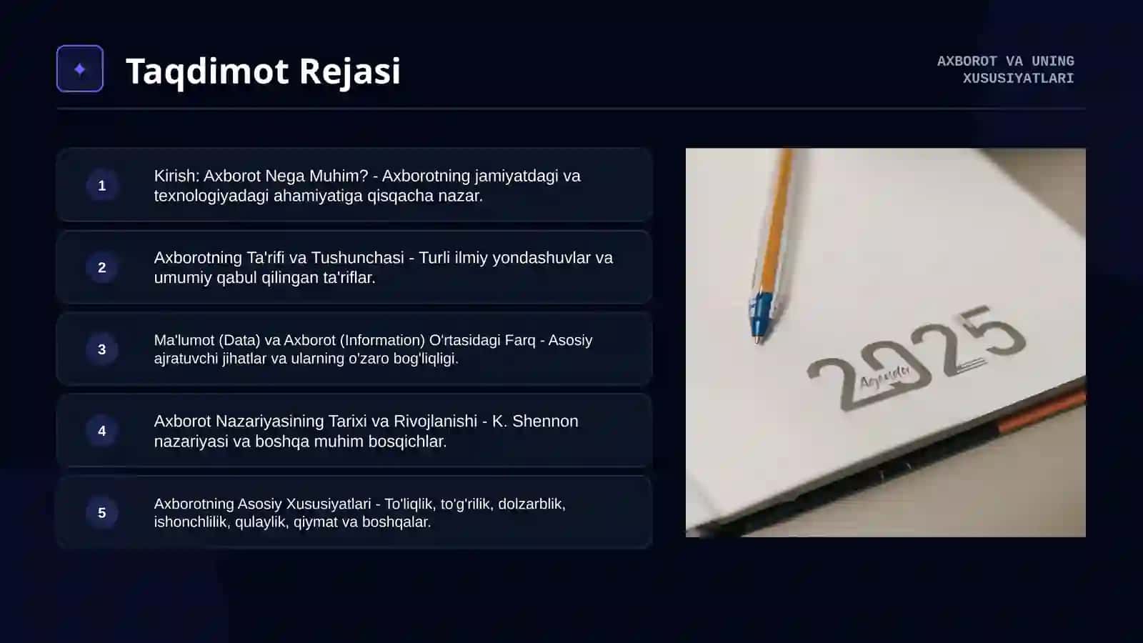 Axborot va Uning Xususiyatlari 2