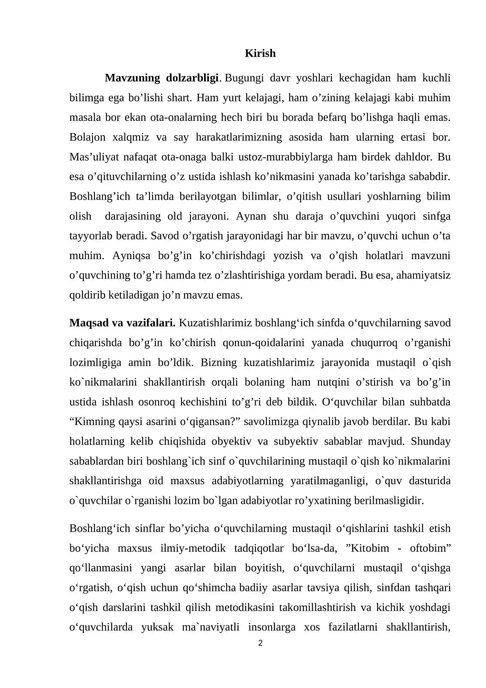 SAVOD O‘RGATISH DAVRIDA BO’G’IN USTIDA ISHLASH 2