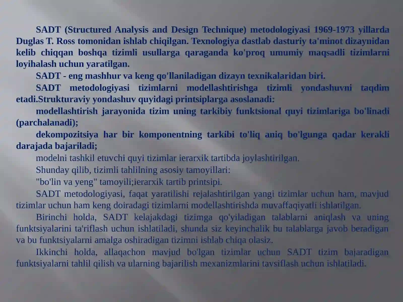 Modellashtirish vositalari va texnologiyalari 2