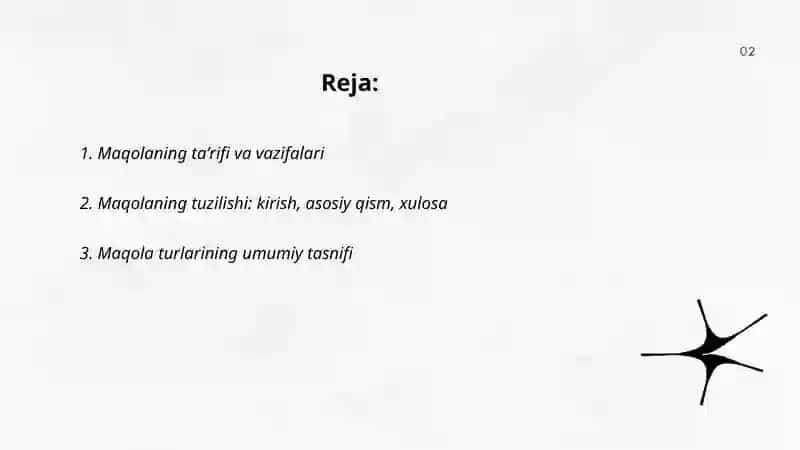 Maqola va uning turlari 2