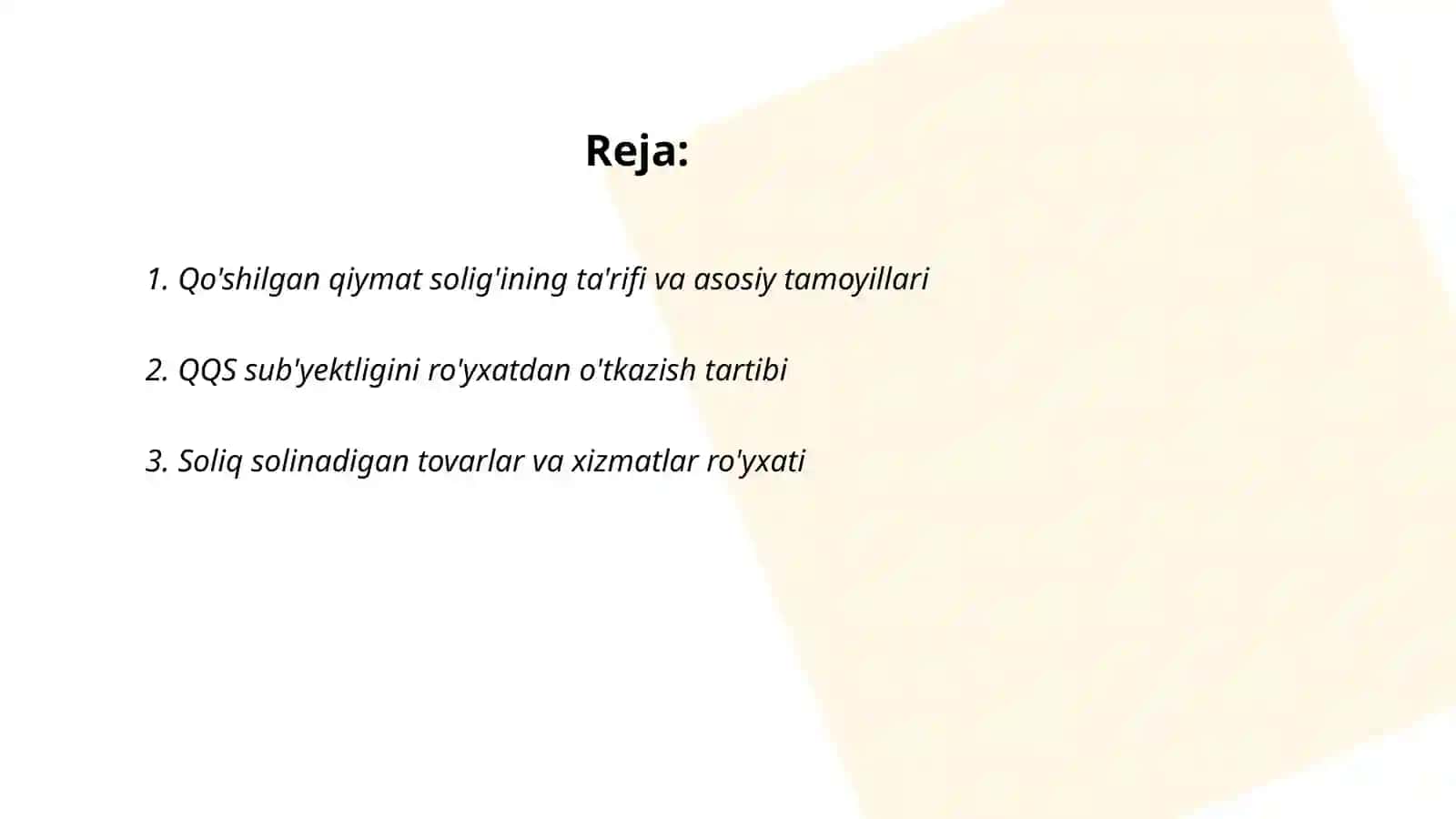 Qo'shilgan qiymat solig'i 2