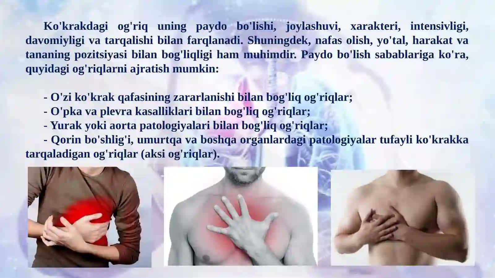 Ko`krak qafasida og`riq algoritmik yondashuv asosida differintsial 2