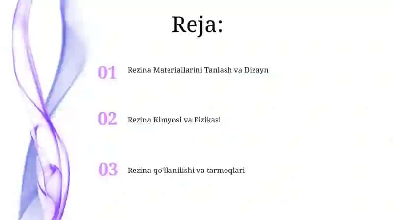 Rezina Materiallarini Tanlash va Dizayn 2