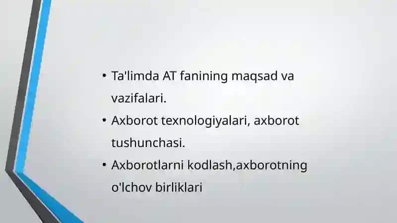 TAʼLIMDA AXBOROT TEXNOLOGIYALARI FANI 2