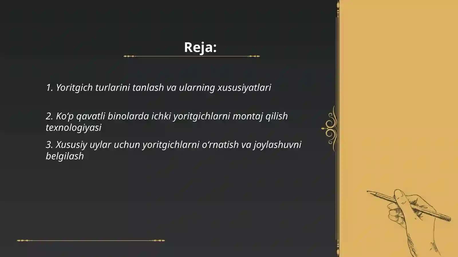 Yoritgichlar montaji va oʻrnatishi 2