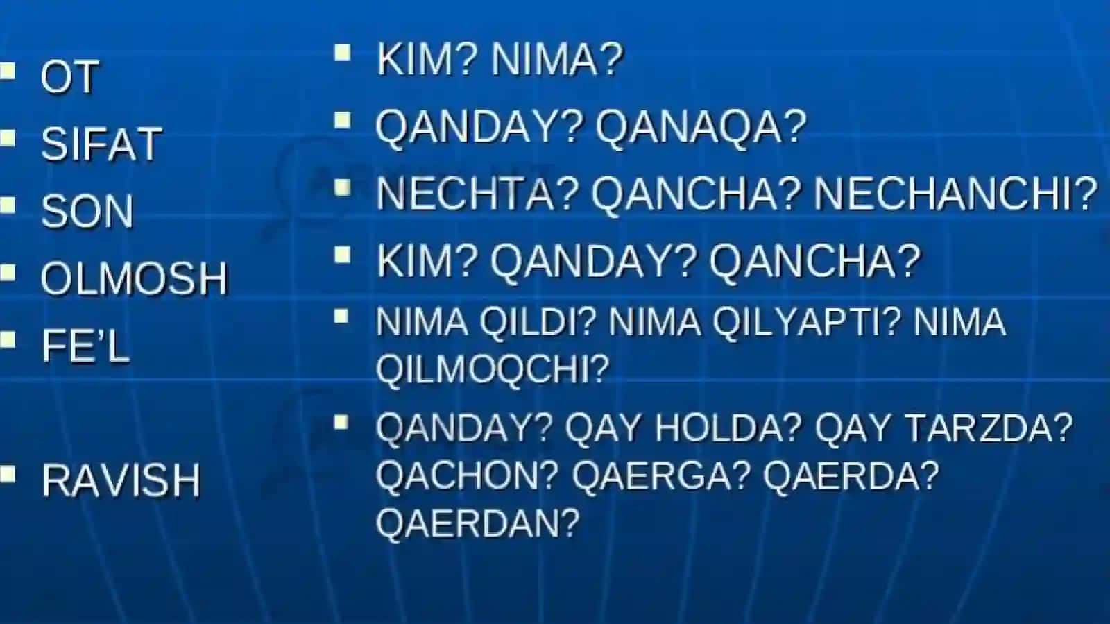 Sifat sòz turkumi 2
