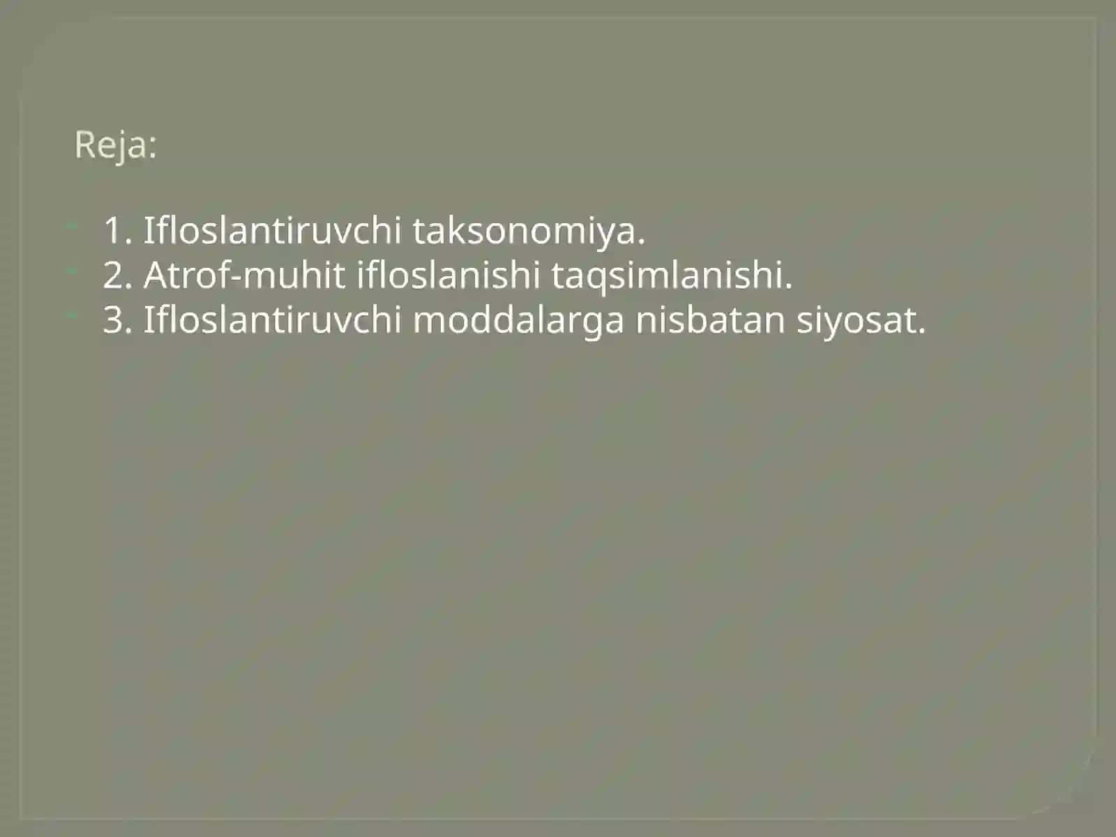 ATROF-MUHIT VA TABIIY RESURSLAR IQTISODIYOTI 2