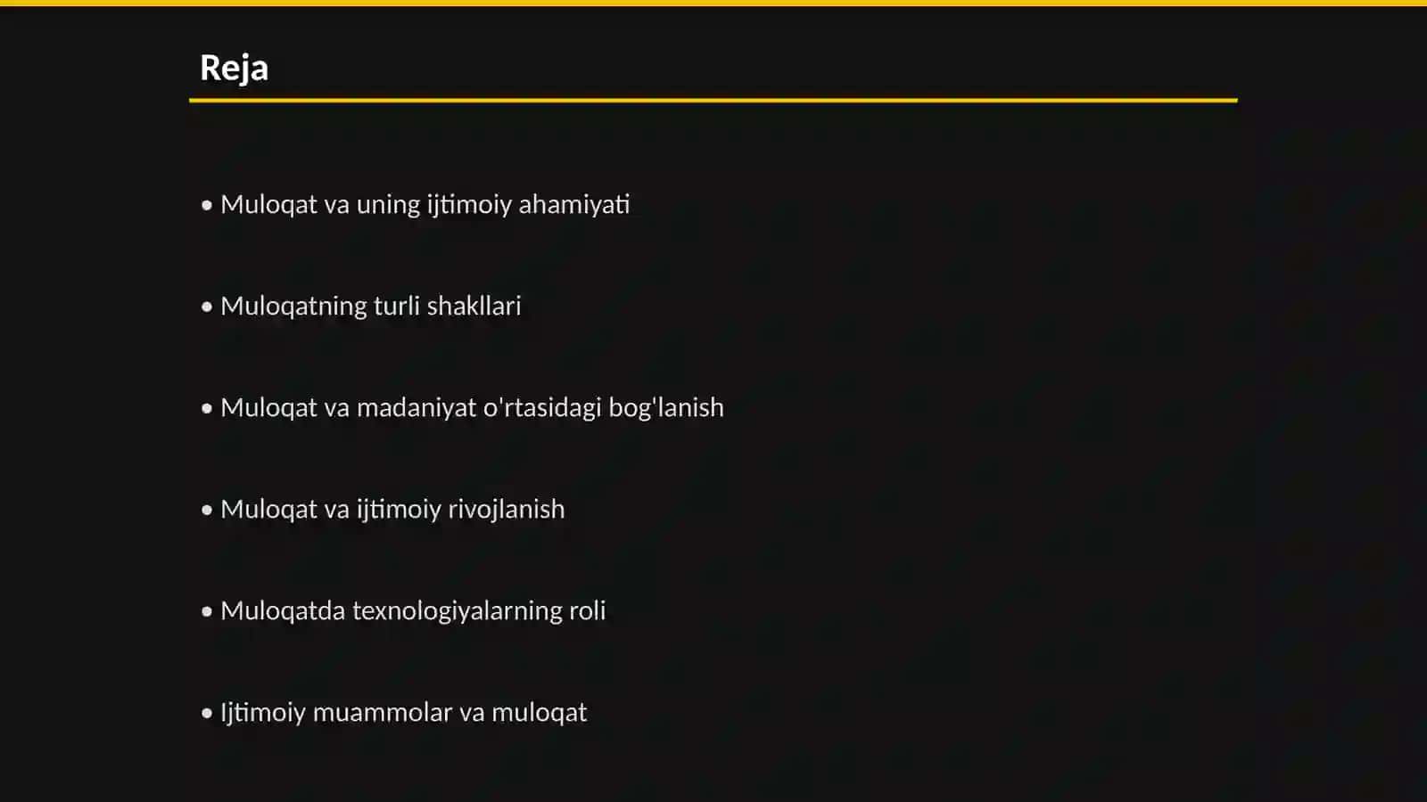 Jamiyat hayotida muloqatning òrni 2