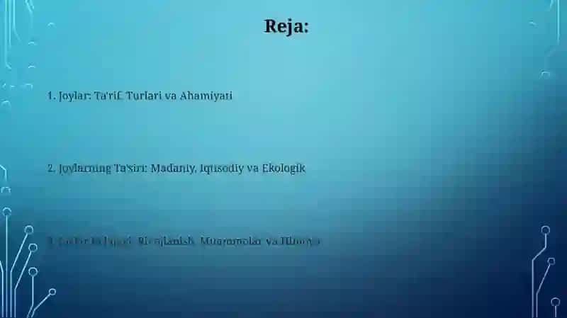 Ta'riflar va Turlari 2