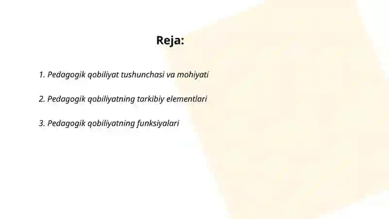 Pedagogik qobiliyat va uning turlari 2